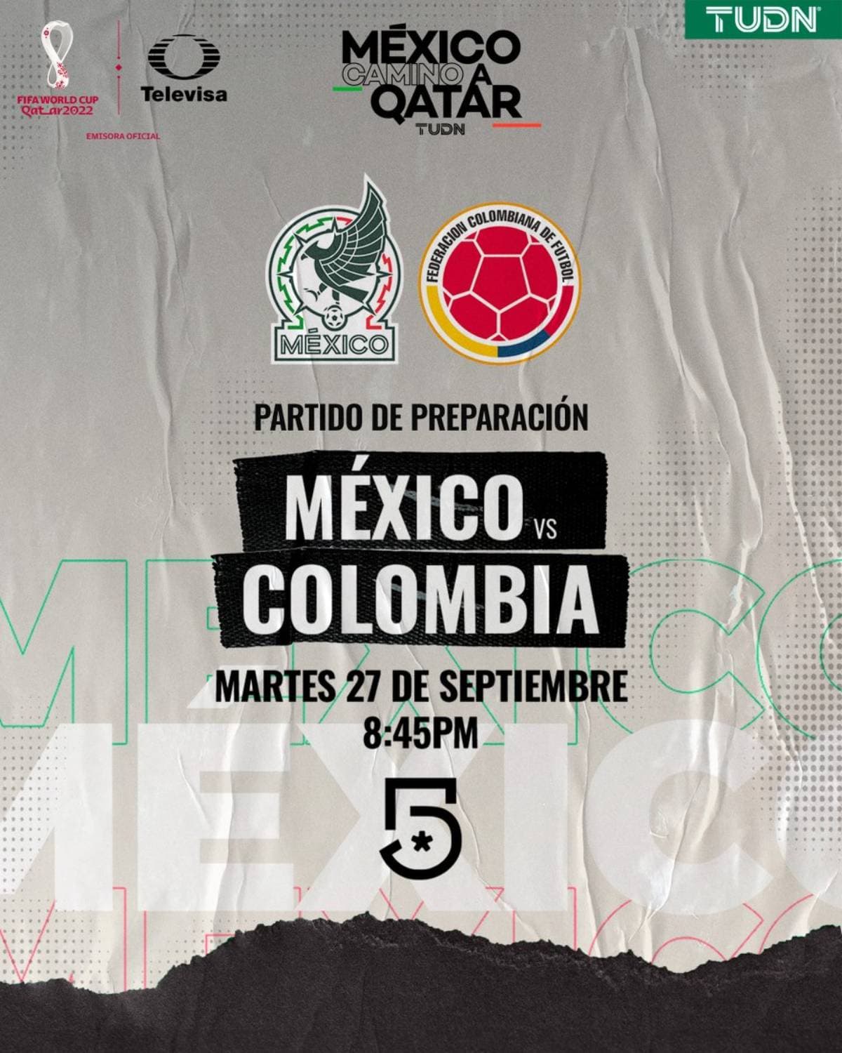 México VS Colombia: Horario y dónde ver el partido amistoso 2022