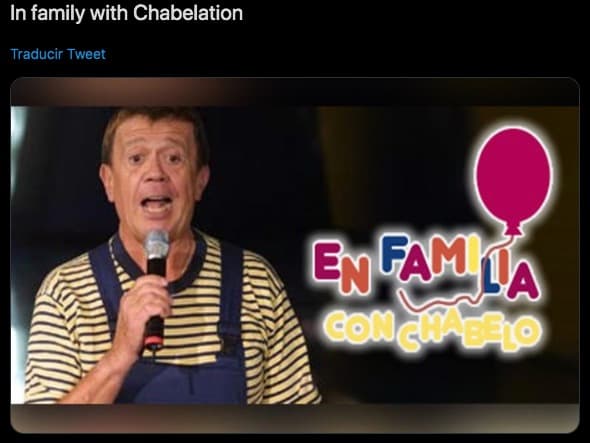 Para 'En familia con Chabelo' se pusieron muy creativos y decidieron titularlo 'In Family with Chabelation'