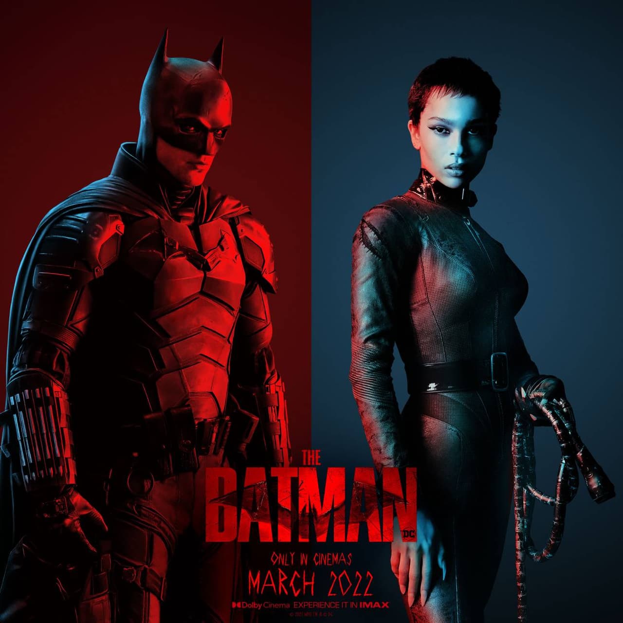 Robert Pattinson y Zoë Kravitz como Batman y Gatúbela en la película 'The Batman'
