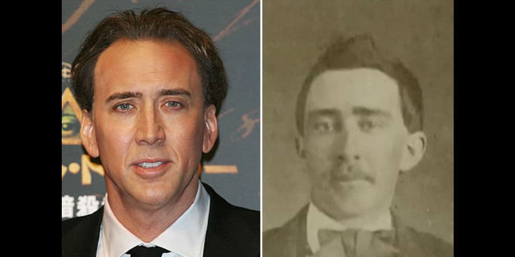3. Nicholas Cage: Tiene un gran parecido con este hombre que luchó en la guerra civil.
