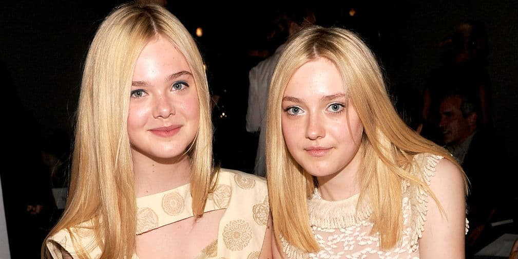 5. Elle y Dakota Fanning: Ambas hermanas son actrices. No hay ganadora definida, por lo menos no aún.