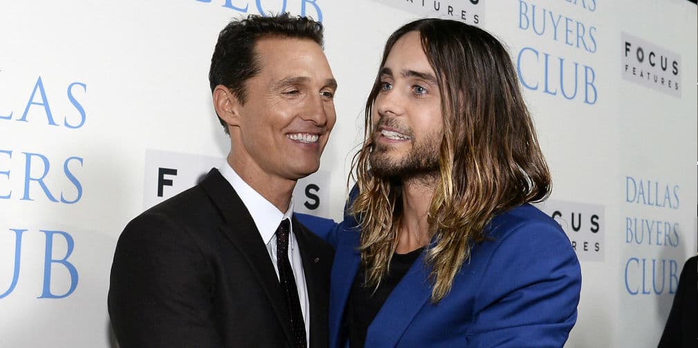 20. Matthew McConaughey y Jared Leto: Los protagonistas de Dallas Buyers Club son amigüísimos.