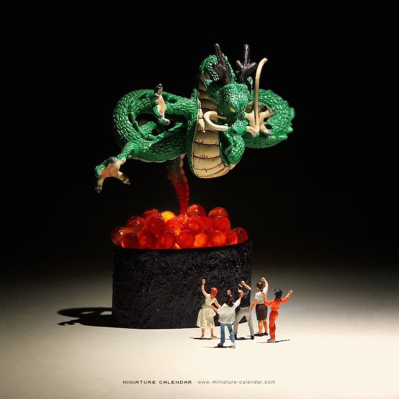 Tatsuya Tanaka, artista japonés, ha usado miniaturas, comida, basura y demás para recrear escenas clásicas de Dragon Ball.