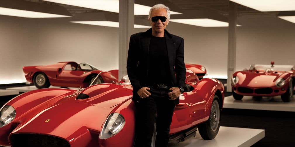 5. Ralph Lauren: El famoso diseñador es admirador del Jaguar XKD y Ferrari 250 LM, mega deportivos.