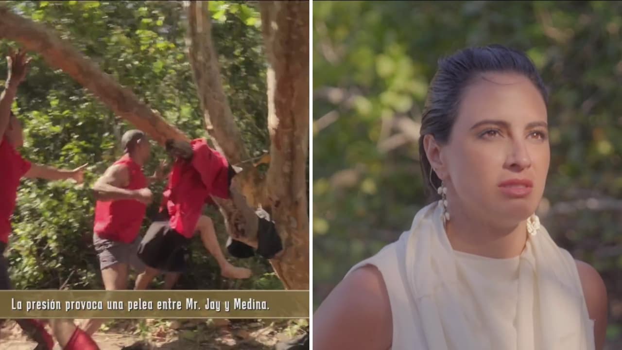 Valeria Marín le informa a Mr. Jay que es expulsado de El Conquistador tras su pelea con Medina