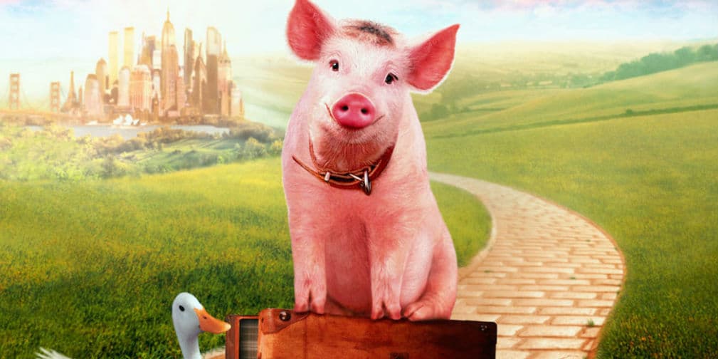 3. Babe: Un cerdito valiente llegó al cine con está película familiar de 1995, dirigida por Cris Noonan.