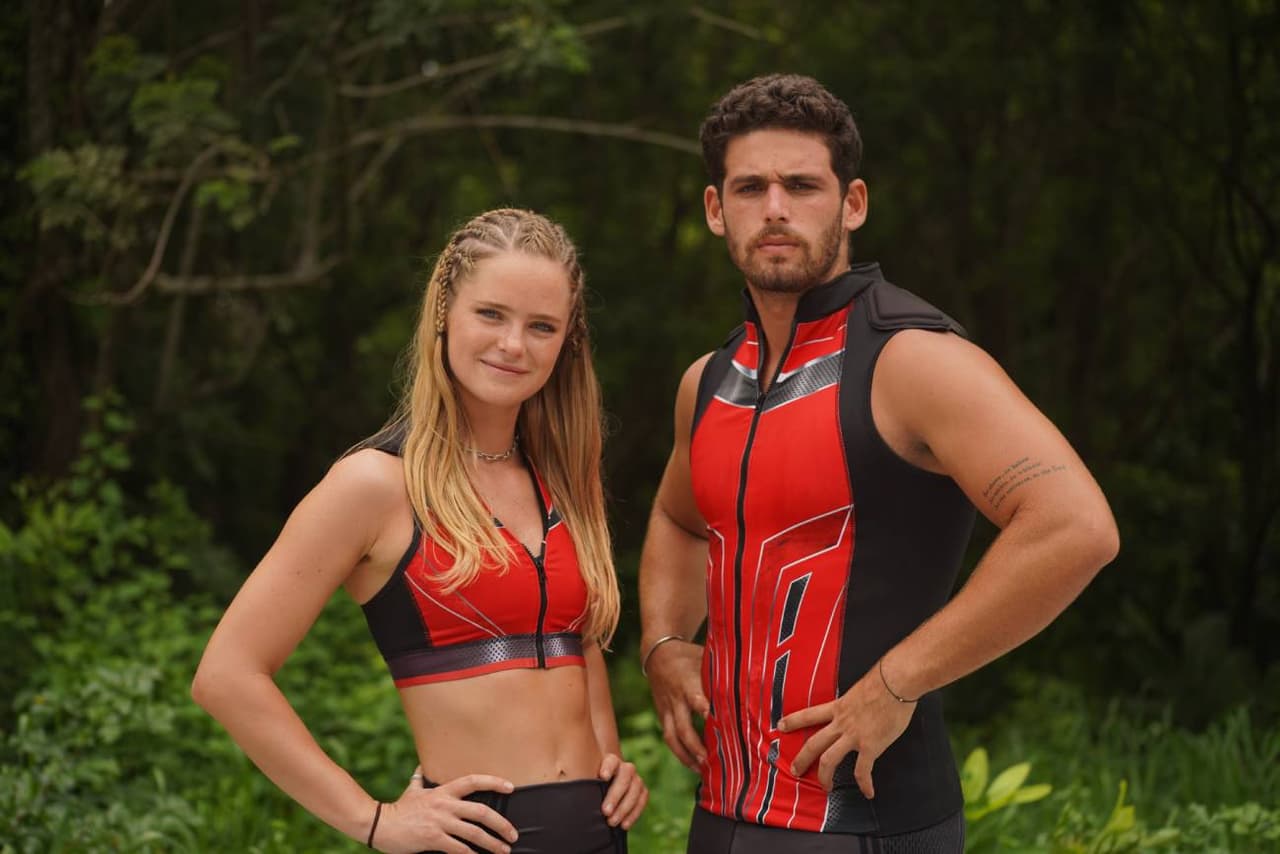 Inna y Christian son del Equipo Rojo en Reto 4 Elementos 2022.