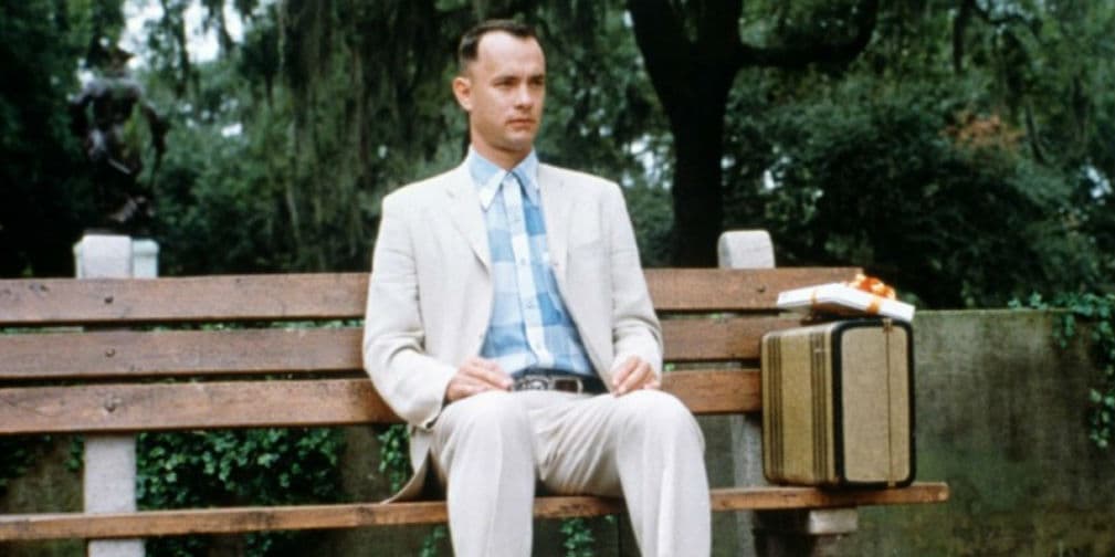 2. Forrest Gump: Interpretó a un muchacho de Alabama que sufre de un leve retraso mental y motor.