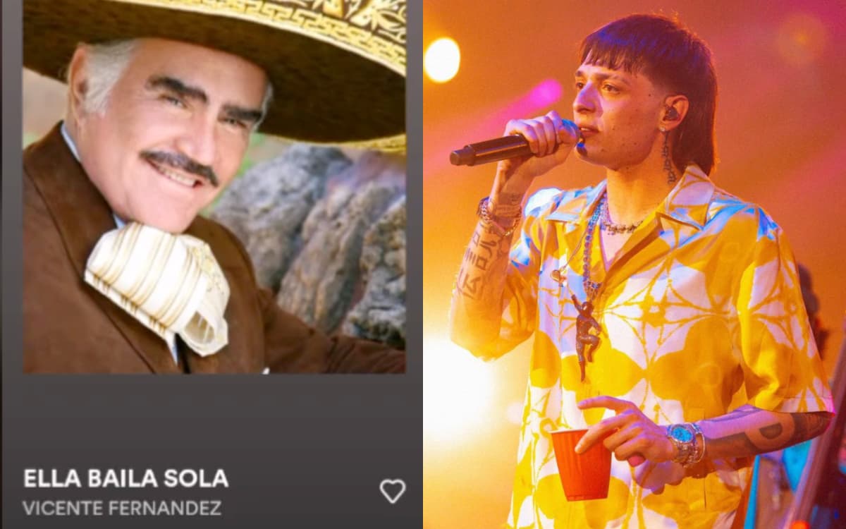 Así sonaría Vicente Fernández cantando como Peso Pluma según IA