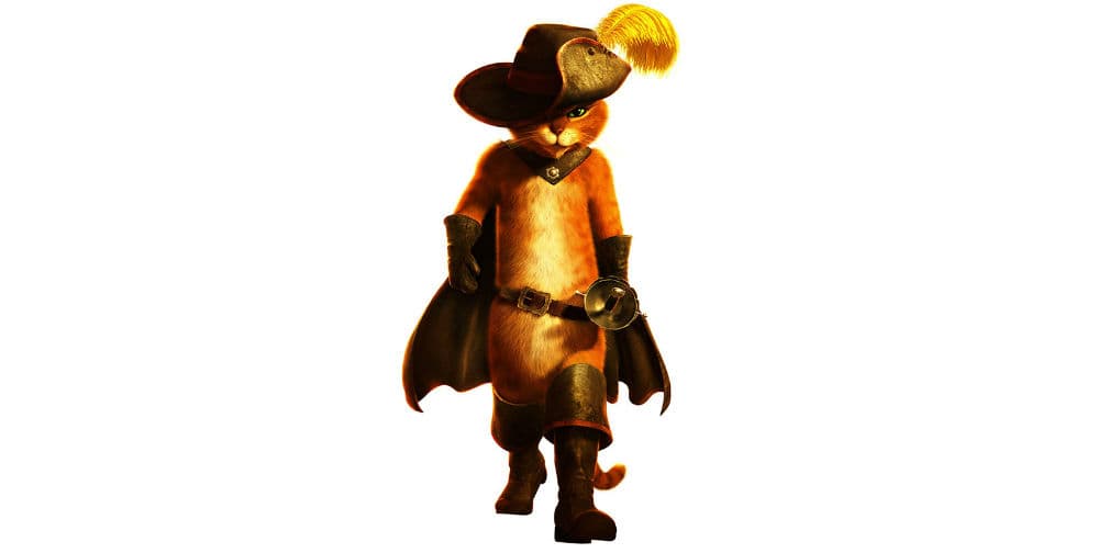 El Gato con Botas (2011): Adorable y peligroso, gato es un fugitivo de la justicia que se dedica a cometer robos.