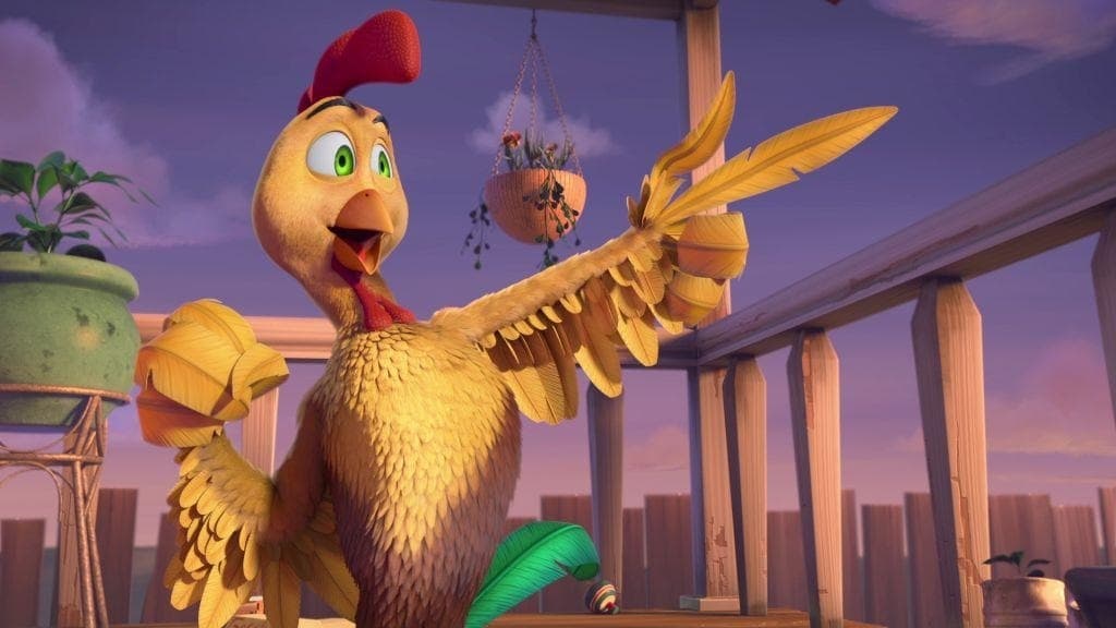 Un gallo con muchos huevos líder taquilla