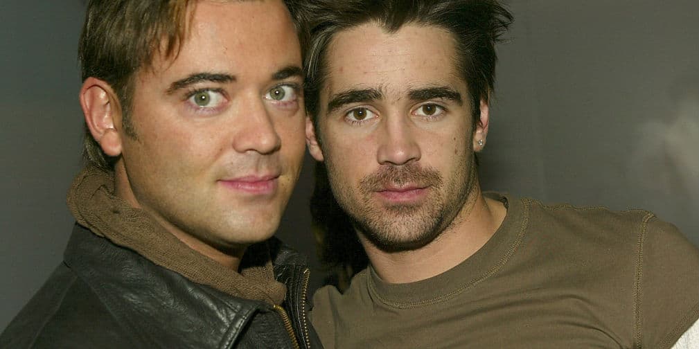4. Colin Farrell y Eamon Farrell: El actor fue padrino y pago la boda de su hermano con Steven Mannion.