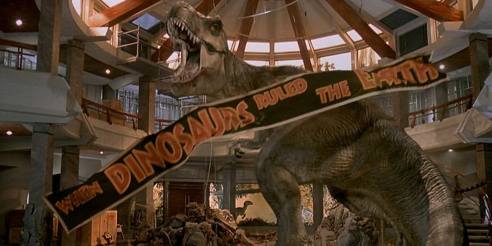 7. Los dinosaurios de Jurassic Park (1992): En este parque tú eres el alimento de estos seres prehistóricos.