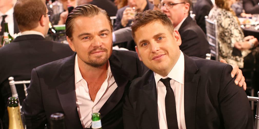 7. Leonardo DiCaprio y Jonah Hill: Su amistad nació durante la filmación de The Wolf of Wall Street.
