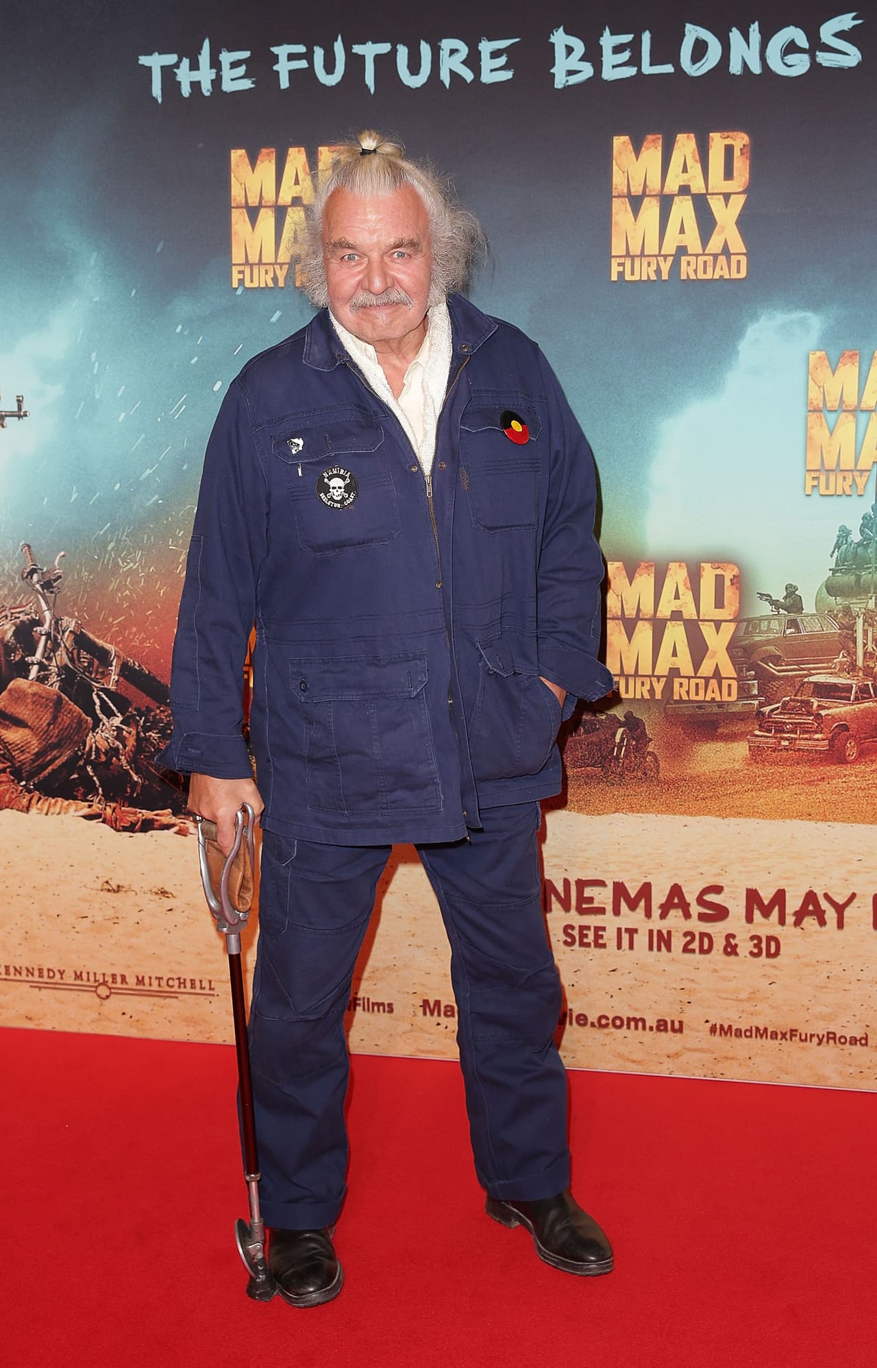 Hugh Keays-Byrne en la premier australiana de Mad Max: Fury Road