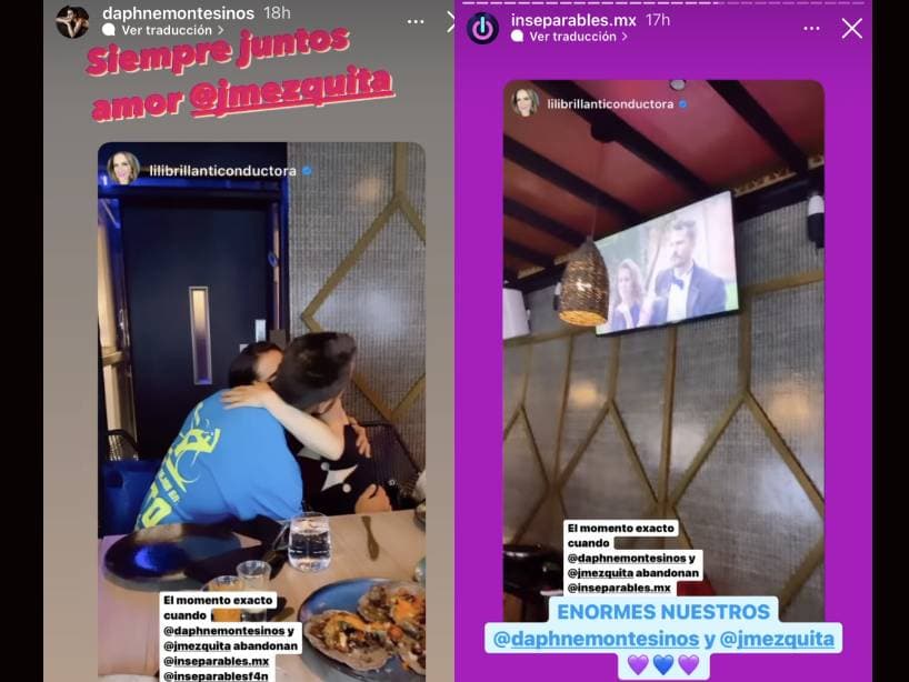 Lili Brillante subió el momento en el que Jesús y Daphne vieron el episodio final de Inseparables 2022.