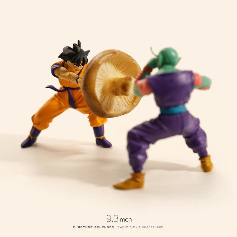 Tatsuya Tanaka, artista japonés, ha usado miniaturas, comida, basura y demás para recrear escenas clásicas de Dragon Ball.