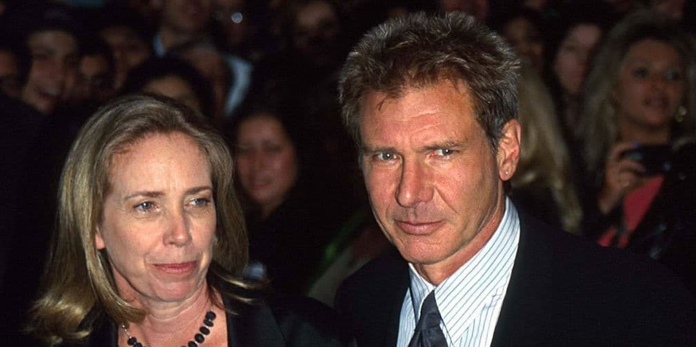 8. Harrison Ford y Melissa Mathison: La pareja se divorció en 2004, siendo ella la beneficiada con 85 millones de dólares.