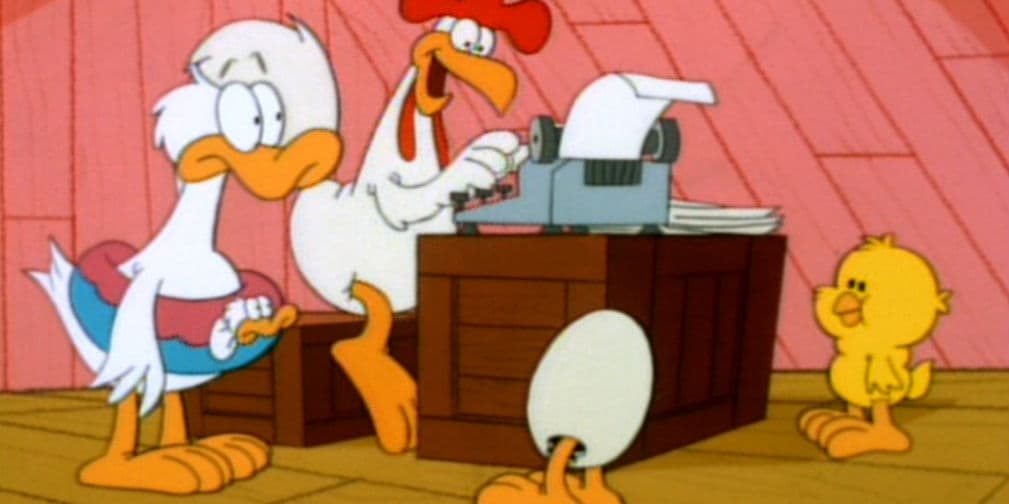2. Booker and Sheldon: El pollo de Garfield y sus amigos, entre ellos un pollo que nunca ha salido de su cascarón.