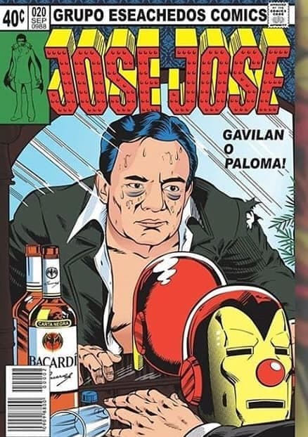 Igualito a Tony Stark el buen José José salió del alcoholismo. El que seguramente no ha salido eres tú, quien con dos cubas vas a andar cantando Gavilán o Paloma, incluso cosas peores, en la madrugada del 16.