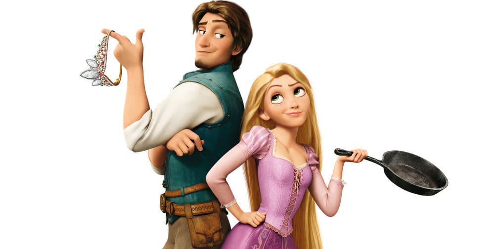 7. Enredados (2010): Basada en el cuento de Rapunzel, cuenta con las voces de Mandy Moore y Zachary Levi.