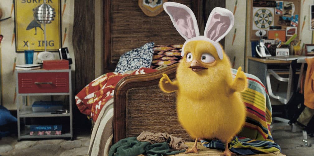 7. Hop: Un pollo llamado Carlos hace todo lo posible con tal de convertirse en el próximo Conejo de Pascua.