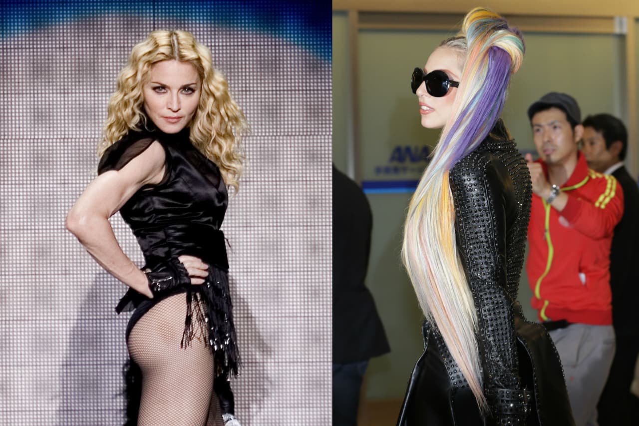 Madonna y Lady Gaga. La Reina del Pop llamó Reductive a la excéntrica cantante, quien antes había sido acusada de plagiar su tema Express Yourself.