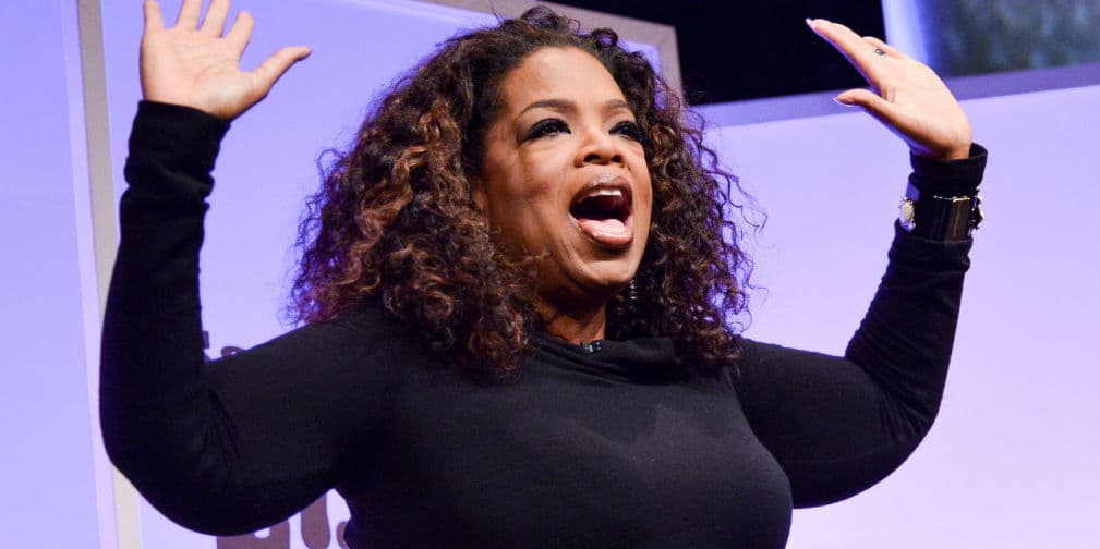 7. Oprah Winfrey: La famosa conductora de televisión sufre de cichlefobia, el miedo a la goma de mascar.