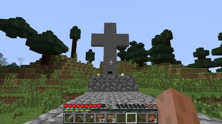 Las muestras de respeto aprovechan, principalmente, la capacidad de construcción que permite el universo de Minecraft.