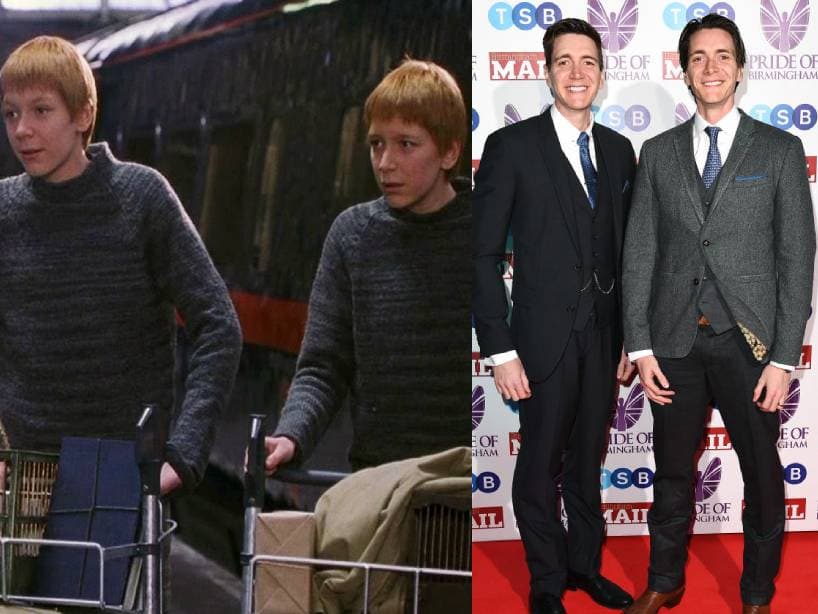 James y Oliver Phelps dieron vida a Fred y George Weasley