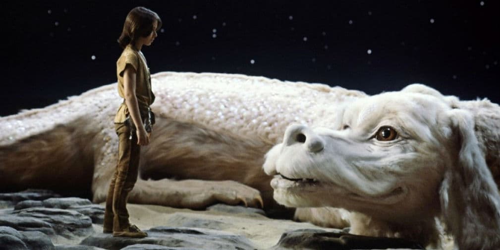 8. Falcor: Dragón blanco de la suerte, famoso por la Historia Sin Fin. De los animales más raros de Fantasía.