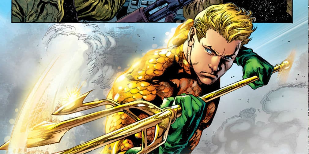 6. AQUAMAN (Arthur Curry): Posee la capacidad de comunicarse con todo tipo de vida marina por vía telepática.