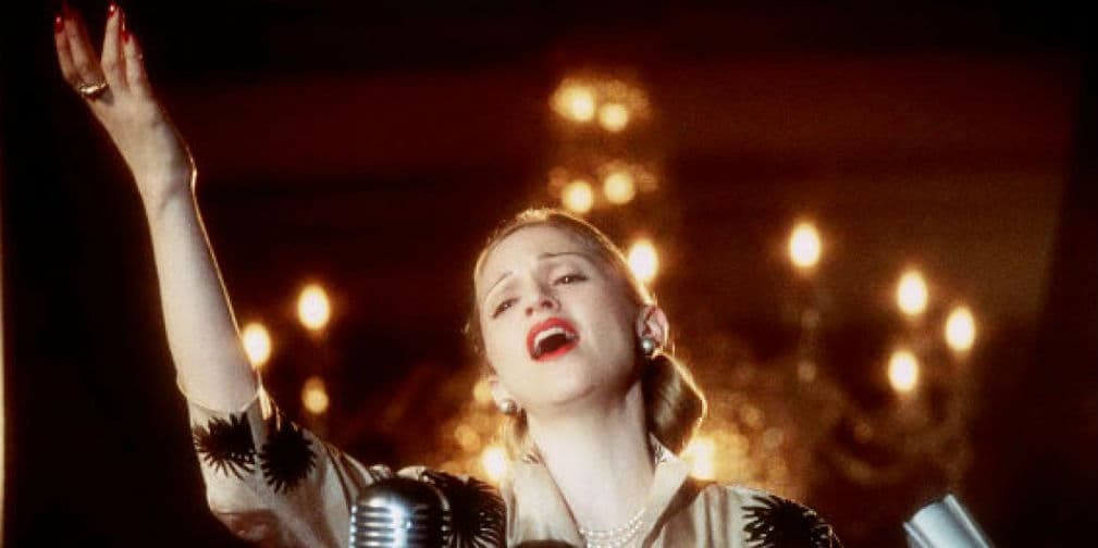 5.- Madonna: No ha corrido con mucha suerte en el cine, pero gracias a Evita se ganó un Globo de Oro.
