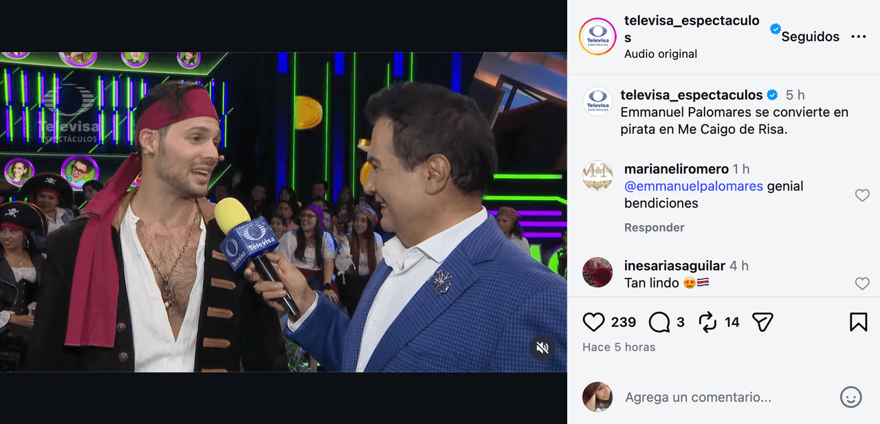 Emmanuel Palomares en Me Caigo de Risa.