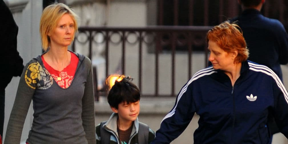 2. Cynthia Nixon: La actriz de Sex and the City y su pareja Chistine Marinoni, fueron madres en febrero de 2009 de Max Ellington.