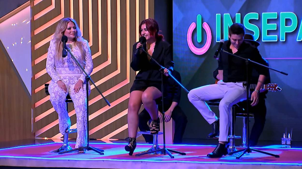 Helen, Romina y Hussam en la final de Inseparables 2021