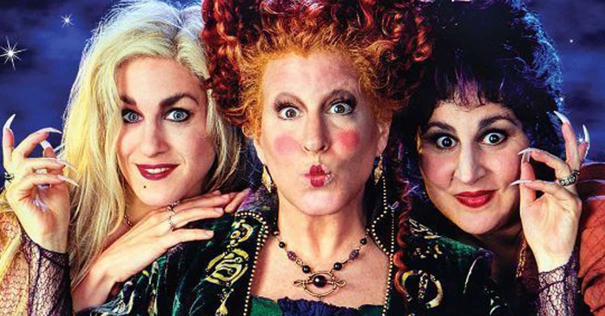 Bette Midler, Kathy Najimy y Sarah Jessica Parker como brujas