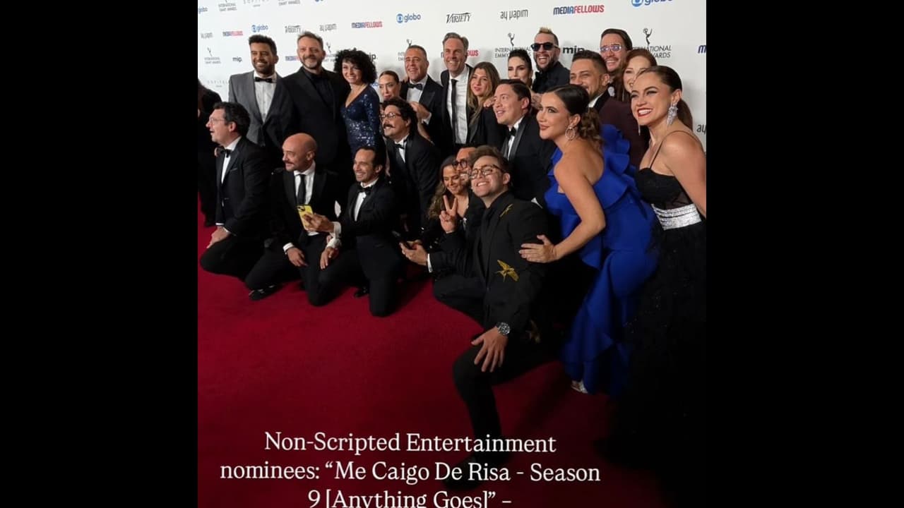 La Familia Disfuncional se reunió para asistir a la entrega de Premios Emmy Internacionales