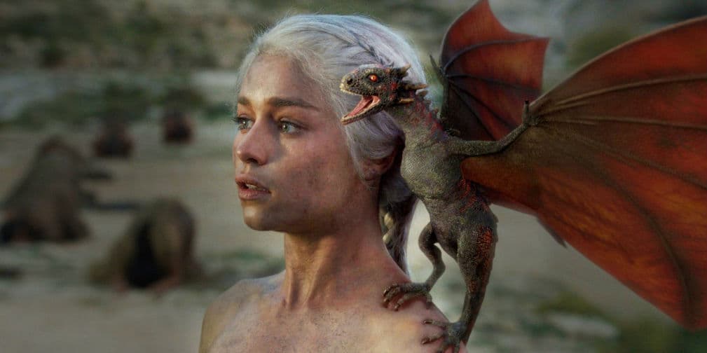 7. Viseron, Rhaegal y Drogon: Son los dragones de Daenerys Targaryen, nacidos del fuego y las armas.