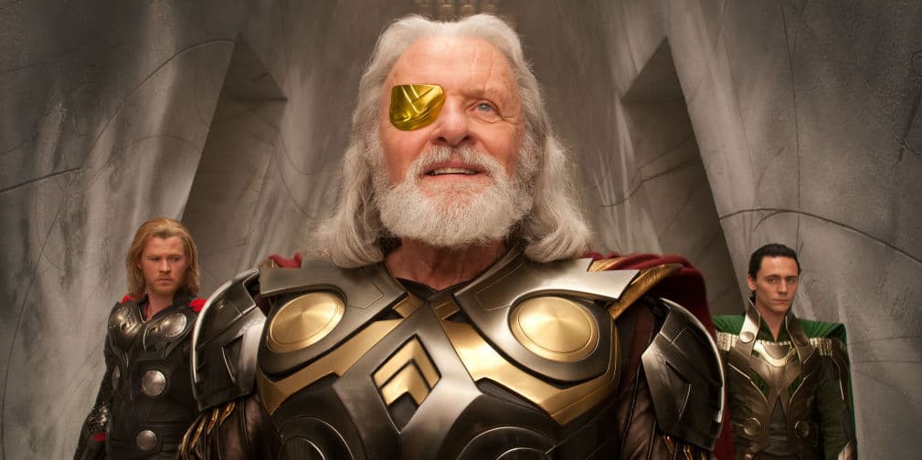 10. Anthony Hopkins: En 1990 ganó el Oscar por Silence of the Lambs, pero también brilló como Odin en Thor.