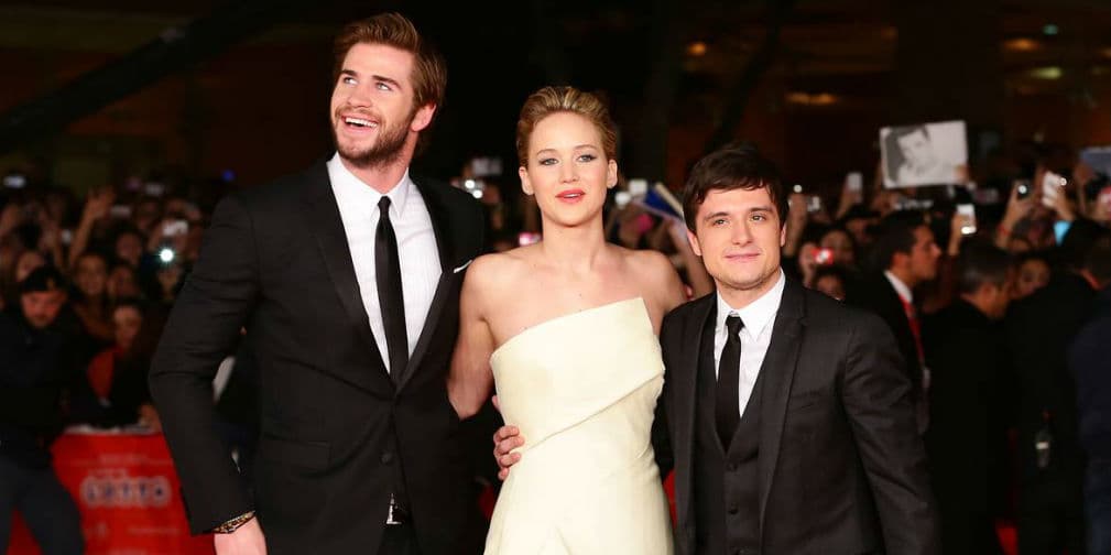 8. Josh Hutcherson (1.67 m): Qué difícil posar con sus compañeros de Hunger Games: Liam Hemsworth (1.91 m) y Jennifer Lawrence (1.75 m).