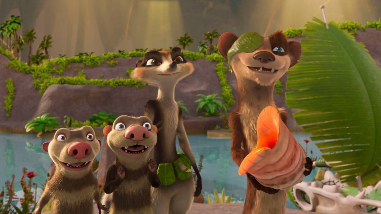 Eddie, Crash, Zee y Buck en la película 'La era de hielo: las aventuras de Buck'.