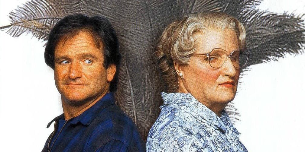 Papá por Siempre (1993). La favorita de muchos, en esta cinta Robin Williams se convierte en Mrs. Doubtfire con tal de estar con sus hijos.