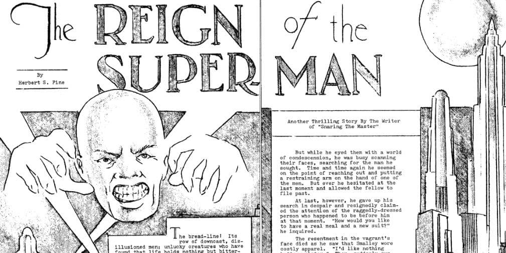 11. Superman: Originalmente era un villano calvo, obsesionado con el dominio del mundo. ¿Es neta?
