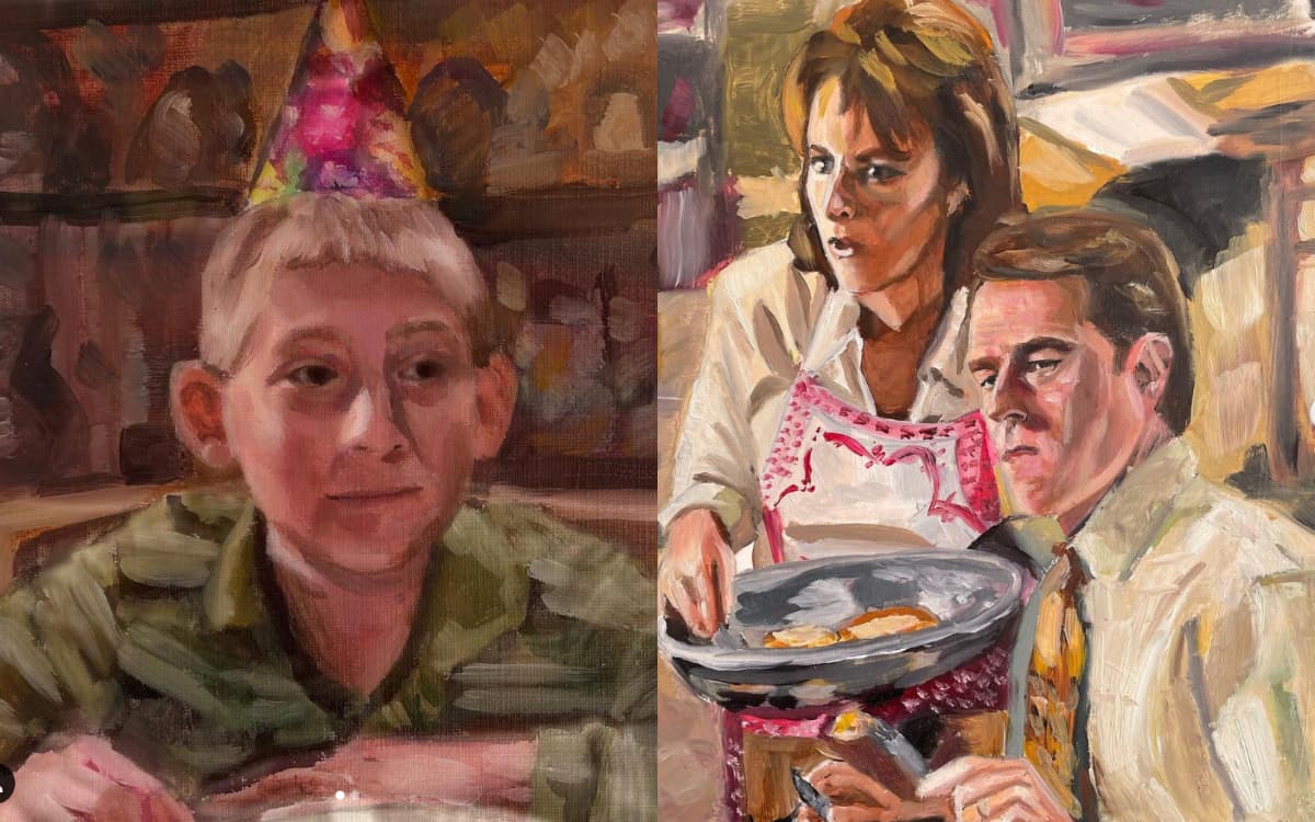 Mexicana recrea escenas de Malcolm en increíbles pinturas