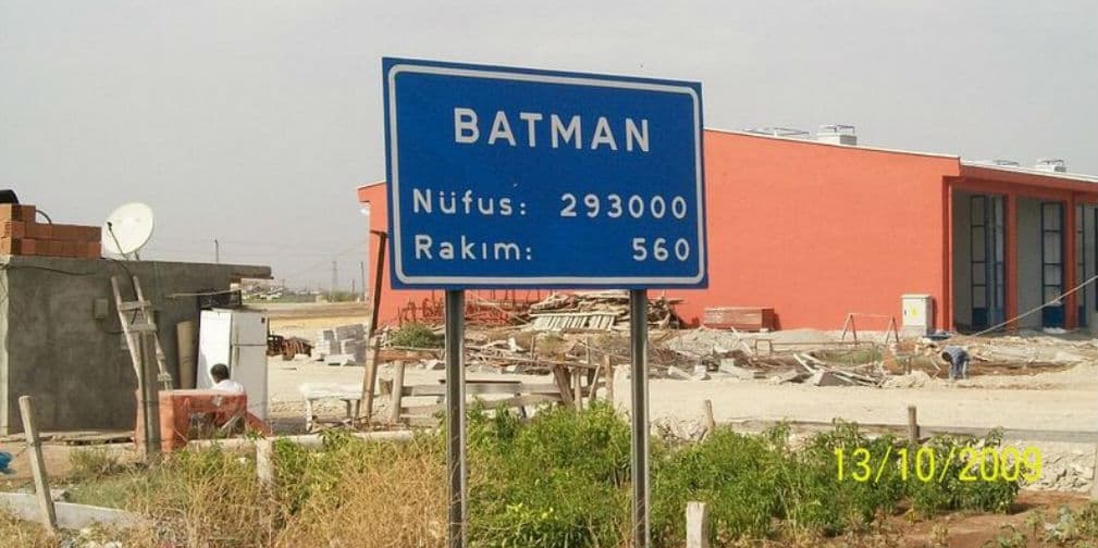 3. El pueblo de Batman: En Turquía existe un poblado que se llama igual que el Hombre de Acero. ¡Vamos!