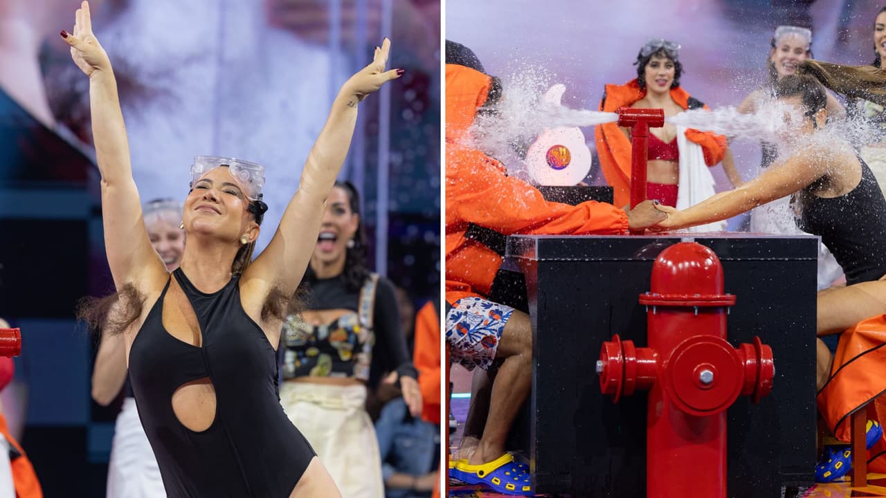 Mariazel cerró la demostración de trajes de baño en Me Caigo de Risa