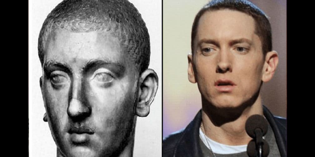 19. Eminem: El rapero es muy parecido a este dibujo antiguo que no se identificó su procedencia.