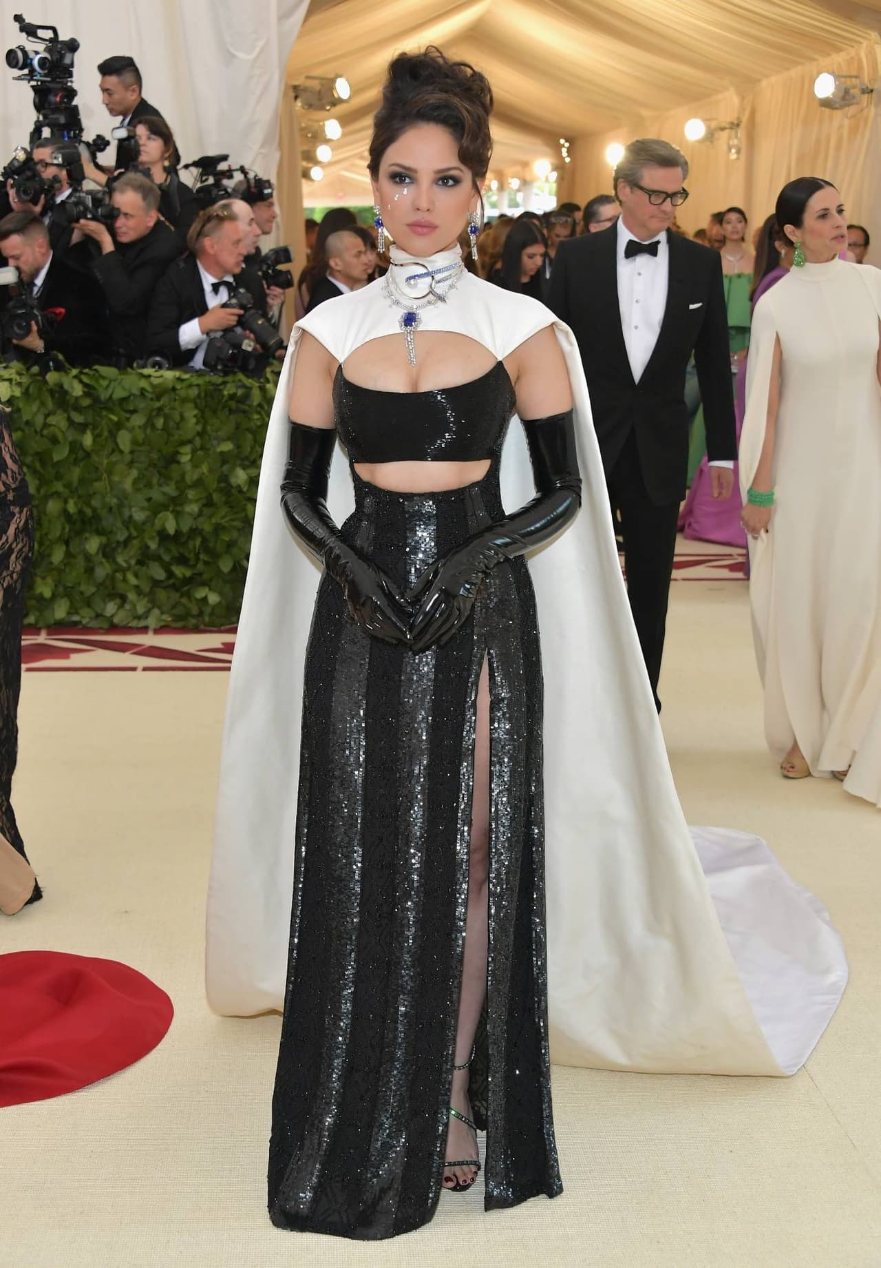 Eiza González en su primera MET Gala en 2018 en Nueva York.