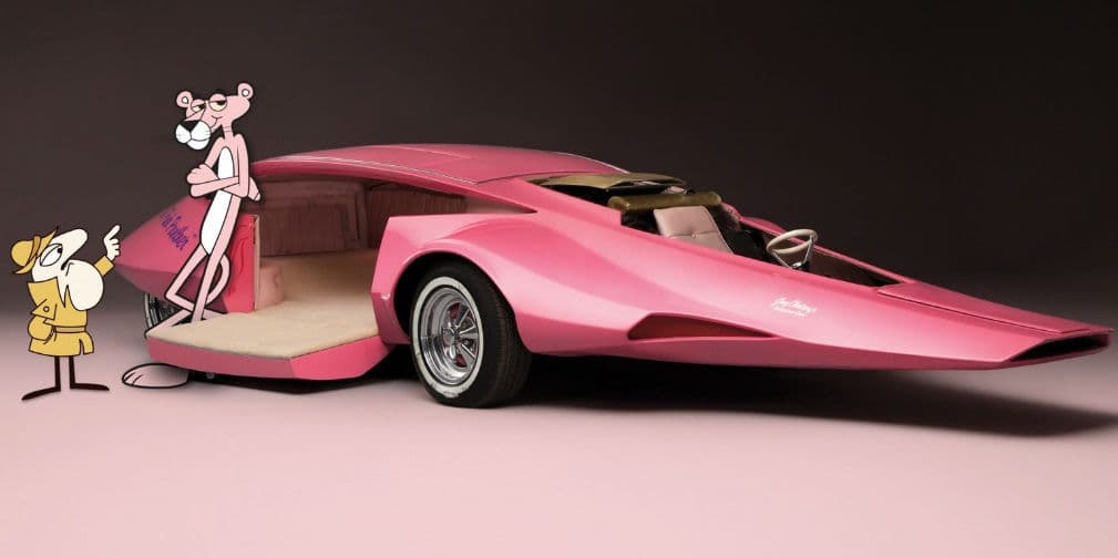 5. El Auto De La Pantera Rosa: Digno de un personaje que ocupa el puesto 99 en el listado Los 100 mejores dibujos animados.